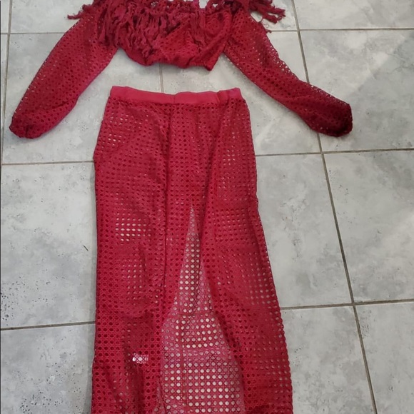 WOMEN'S SEXY 2 PIECE OUTFITS SOLID COLOR - Picture 2 of 2